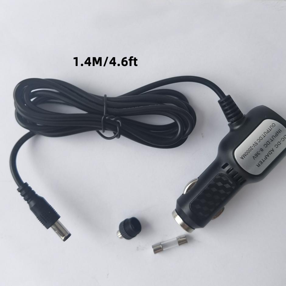 USB Cigarette Lighter DVR Charging Cable Dash Cam Car Charger Cable Power DC 5.5MM Cord Supply 12-24V for DVR Camera