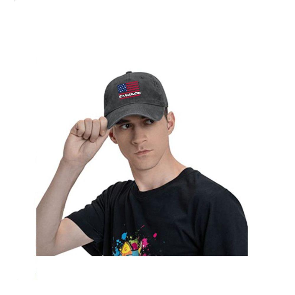 Black Washed Hat Baseball Cap FJB 