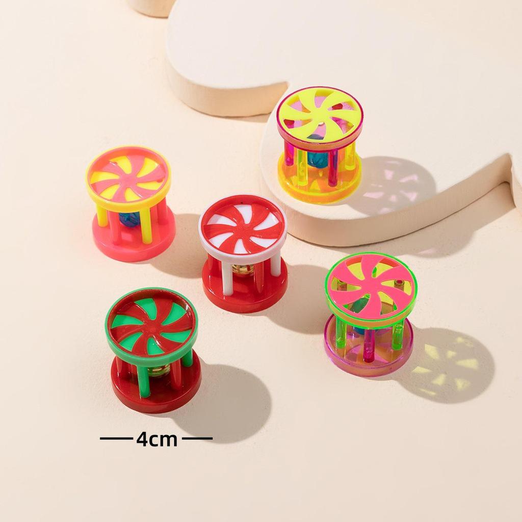 Colorful Sounding Cat Toy: Mesh Bell Ball for Self-Play and Biting