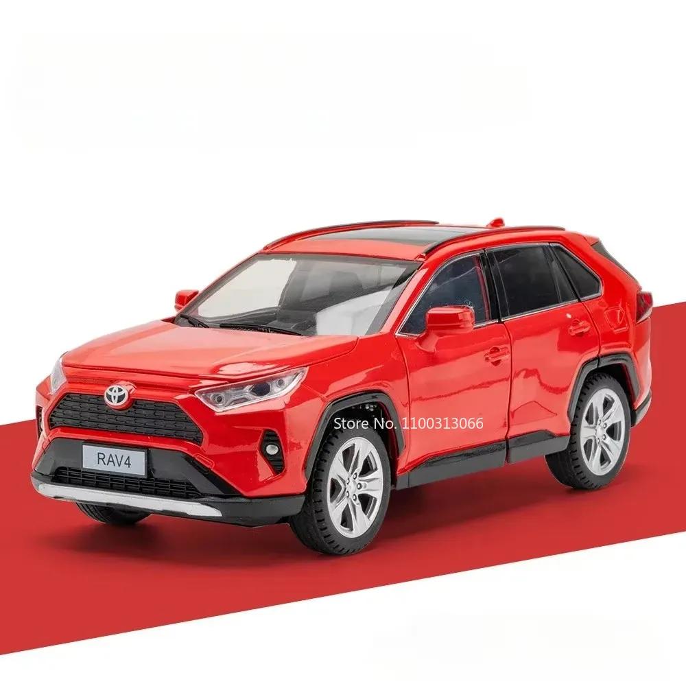 

1:Масштаб 1:24 Литий сплав RAV4 Highlander Автомобілі Іграшки Моделі Світло та Музика SUV 6 Дверей Відкриваються Транспортні Засоби Іграшка Подарунки на День Народження для Хлопчиків