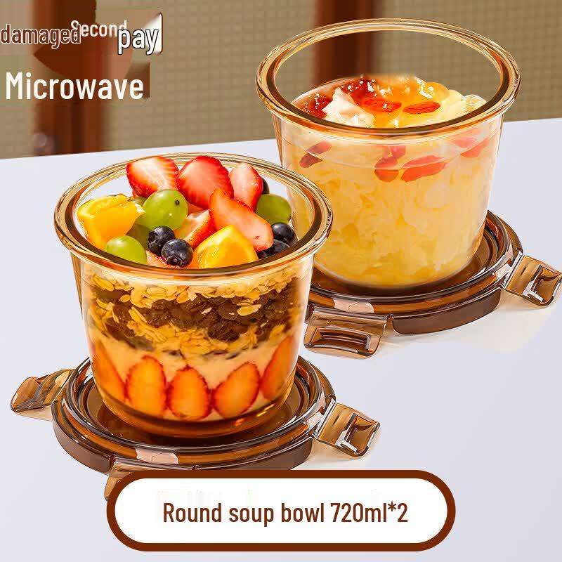 Microwave-Safe Glass Lunch Container with Lid