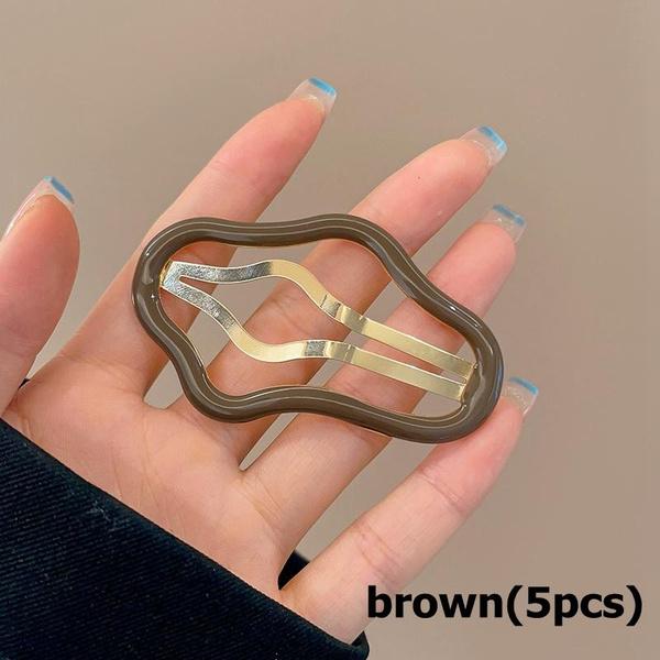 

5 шт., милый полый зажим в форме облака, зажим BB для женщин, милая заколка для волос с челкой, боковой зажим для девочек и детей, аксессуары для волос 5PCS