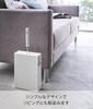 Yamazaki Jitsugyo 4325 Carpet Cleaner Stand White Tower Adhesive Cleaner with Spare Storage Approx. W20XD7XH27.5cm