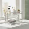 Countertop Storage Rack Easy to Clean Vanity Organizer Shelf Open for Dorm Rooms