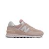 New Balance NB 574 Retro Bequeme Synthetikleder Low-Top Freizeit-Laufschuhe Damen Sneaker Rosa Weiß WL574OAB