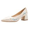 Embroidered single shoes women's new light-colored dress women's shoes are not tired of cheongsam high heels