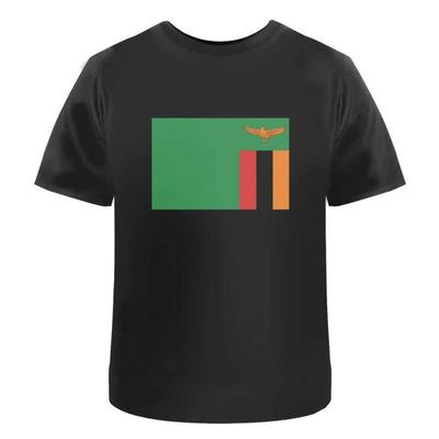Zambia Flag Cotton T Shirt Ta023595