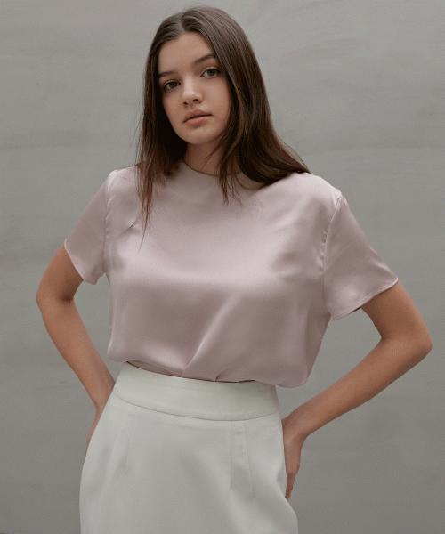 Rank 5 [Kale] Satin Blouse [Kale] Satin Blouse