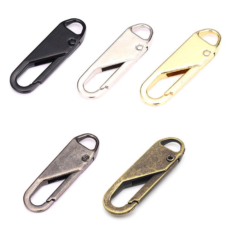 5Pcs Removable Zipper Slider Puller Instant Zipper Repair Kit Replacement For Broken Buckle Travel Bag Suitcase Zipper Head