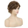 Curly Wig with Bangs Synthetic Natural Short Wigs for Women Heat Resistant Fiber Costume Wigs Cosplay Mommy Wigs Daily Use