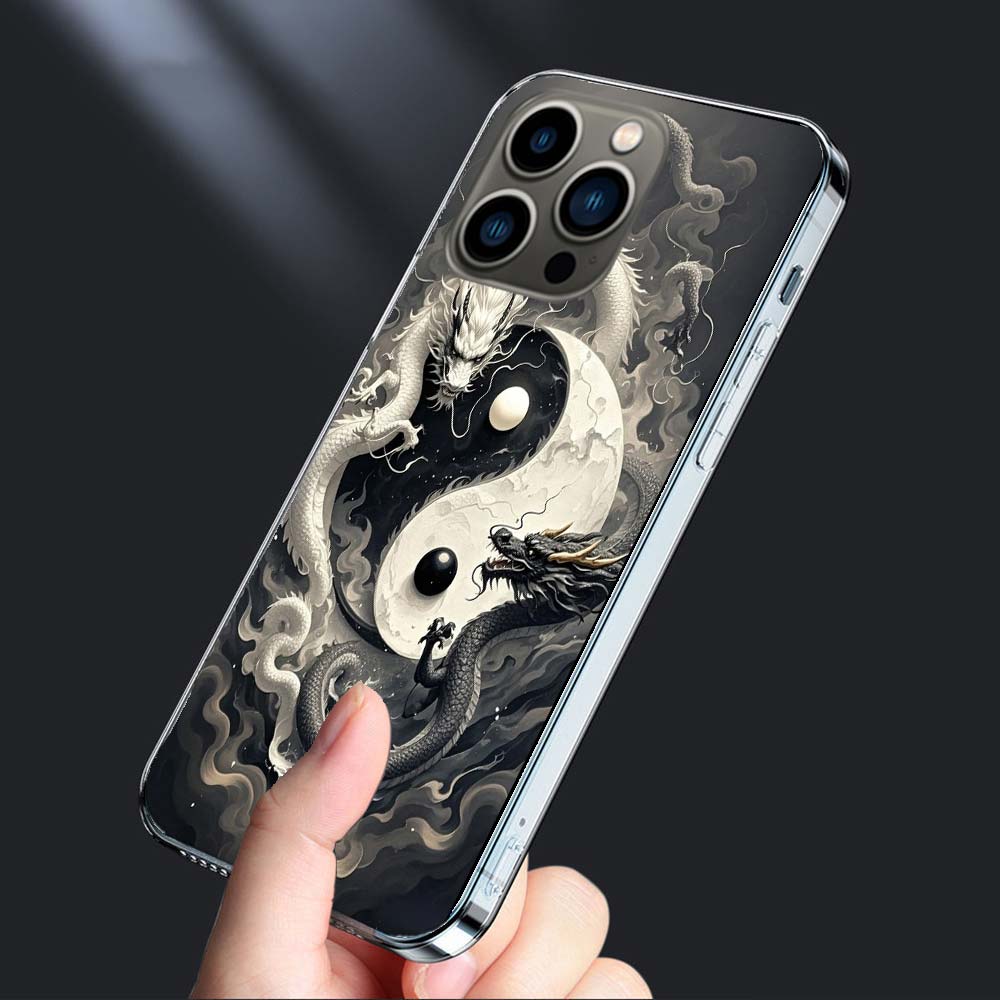 Balance of Elements The Eternal Yin-Yang Phone Case For Iphone 16E 15 Pro 14 Plus 17E 16 17 Pro Max Air 11 12 13 Mini Cover Case