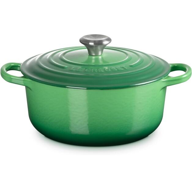 Le Creuset Signature Cast Iron Roasting Pan Round 20 Cm Bamboo Green 2.4 L (21177204082430)