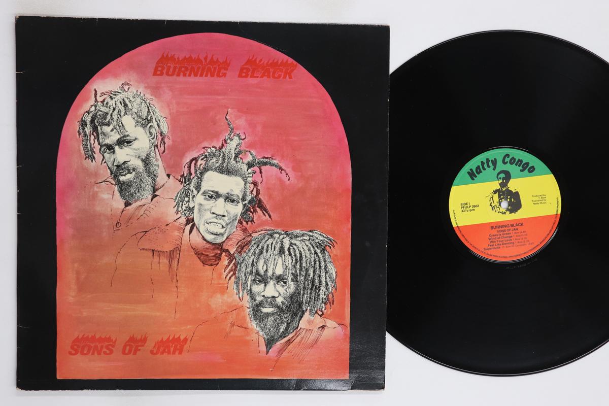 

LP Record SONS OF JAH Burning Black PFULP3502 NATTY CONGO 1979 UK Reggae Ska Dub Used