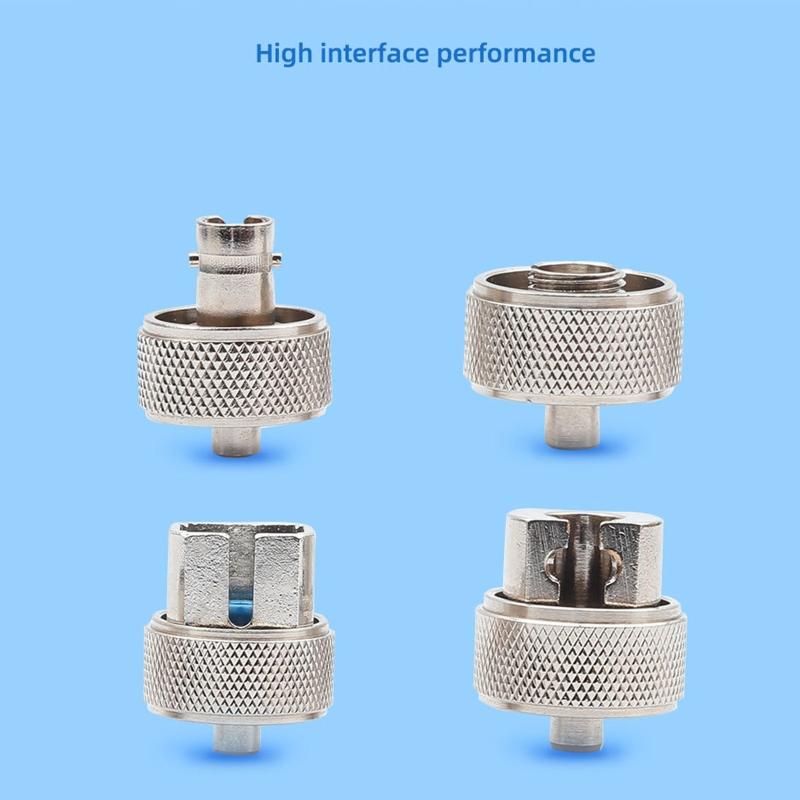 Upgraded Fiber Optic Adapter for FC/SC/ST/LC Fiber Adapter Coupler for Fiber Emergency Repair & Connection 4 Types Conne
