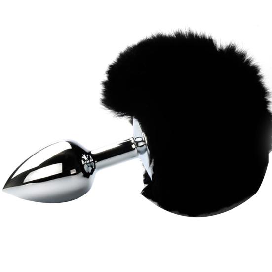 Women Masturbator Faux Fox Tail Metal Anal Plug Butt Couple Flirting Sex Toys