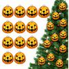 Lillian Vernon Glass Jack-o'-Lantern Halloween Keepsake Ornaments - Set of 12 Mini