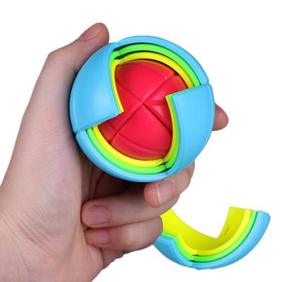 Cubo di saggezza palla assemblaggio di puzzle 3D giocattolo educativo per bambini assemblaggio magico fai da te palla di labirinto per bambini giocattolo regalo per bambini
