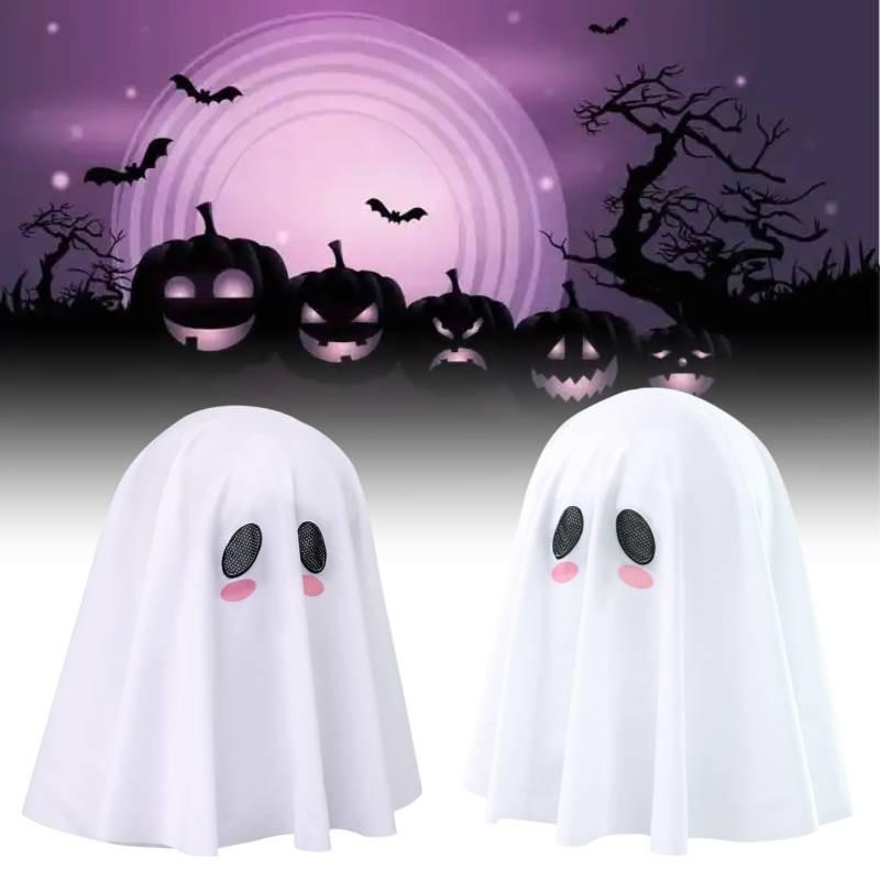 Adult White Ghost Costume Headpiece Anime Character Role Play Cosplay Halloween