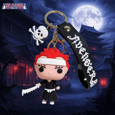 Keychain Bleach Ichigo Anime Renji Abarai Bleach Ichigo Figurine Toy for Keys, Backpack, Bag 5.5 Cm