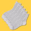 Socks Men's Cotton Midsole Summer Mesh Socks Thin Women's Short Tube Mesh Breathable Sweat Absorbing White Boat Socks