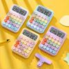 Candy Color Calculator, with Large LCD Screen, Calculator Button, Calculator Office or School, Flexible Keyboard Calculator