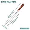 FINDKING 2 Pcs 8 Inch Fork And 7.5 Inch Carving Knife Stainless Steel Forged Carving Fork Kitchen Roast Grilling BBQ Barbecue