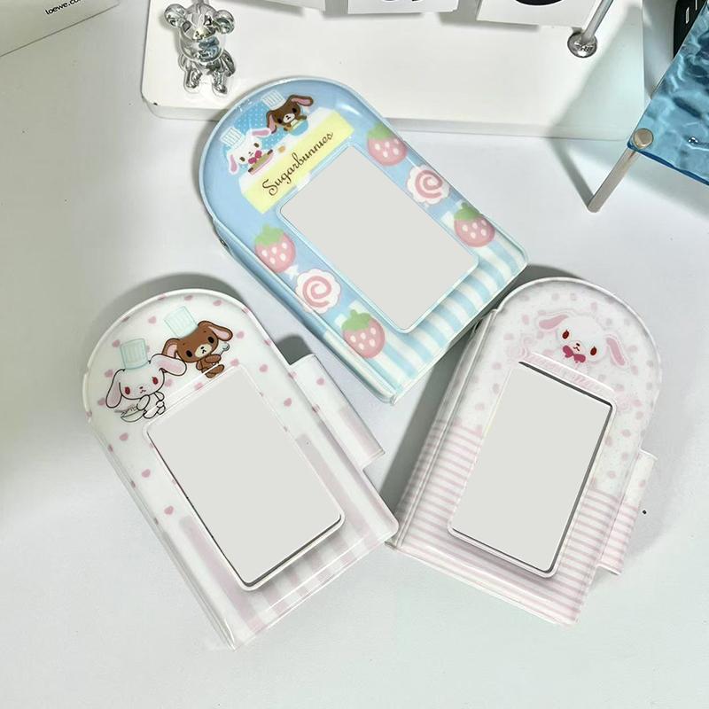 Cute Photo Album 3 Inch Photo Card Holder Idol Card Binder Collection Book 32 Pocket Book Album Photocard Storage Case