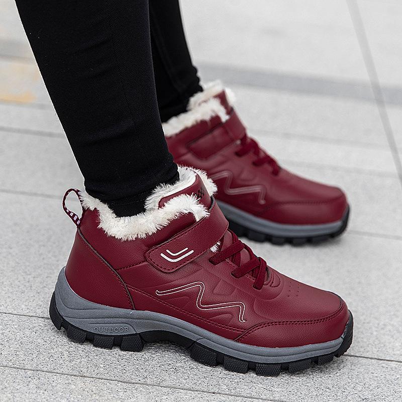 Elderly Shoes Autumn and Winter Velvet Warm Snow Boots Sports Shoes Middle-aged and Elderly Casual Shoes Couple Walking Shoes Cotton Shoes