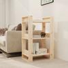 Day and Night - Day and Night Shelf/space Divider Solid Pine Wood 60x35x91 Cm