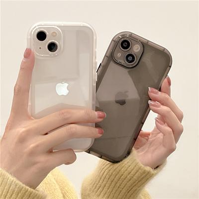 INS Solid Color Phone Case For iPhone Air 14 13 11 12 15 16 17 Pro Max Frosted Transparent Anti-drop Back Cover Bumper