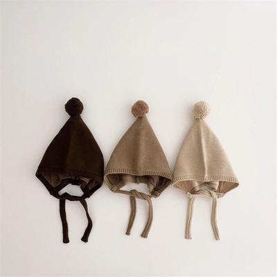 Autumn Winter Ear Protection Caps Thickned Triangle Hat New Toddler Bonnet Cap