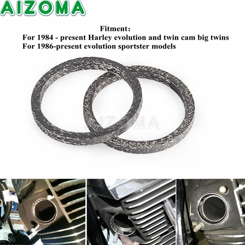 For Harley Touring FLH FLHT Road King FLHR Softail FXST FLSTF FLSTC Dyna FXD FXDWG FXDB Motorcycle Exhaust Pipe Header Gaskets
