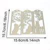 Window Kitten Carbon Steel Die Cut Stencils Decorative Embossing Paper Dies J0MC
