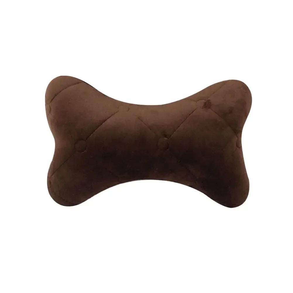 Car Neck Pillow Winter Cotton Seat Headrest Universal Car Neckrest Support Breathable Fabric Cover Relieve Soreness for Travel