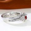 Elegant Rings Paved Shining Zirconia Pick A Color U Prefer Engagement, Wedding Decor Evening Party Jewelry