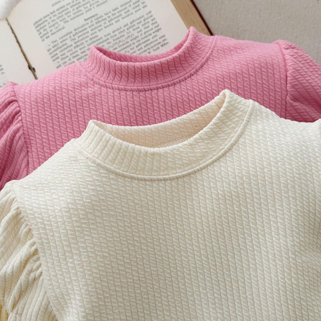 Koreanischer Stil Mädchen Anzug Langarm mit Schleife Rüsche Ausgestellte Hose - Kleinkinder und Kleine Kinder