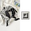 Summer 61 Silk Collection Women's Silk Scarf Medium Square Scarf Double Crepe Fashion Sunscreen Silk Scarf Mulberry Silk Lace Premium Sense