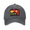 Tigray Flag Ethiopian Baseball Caps Washed Denim Hats Adjustable Casquette Sports Baseball Cowboy Hat for Unisex Women