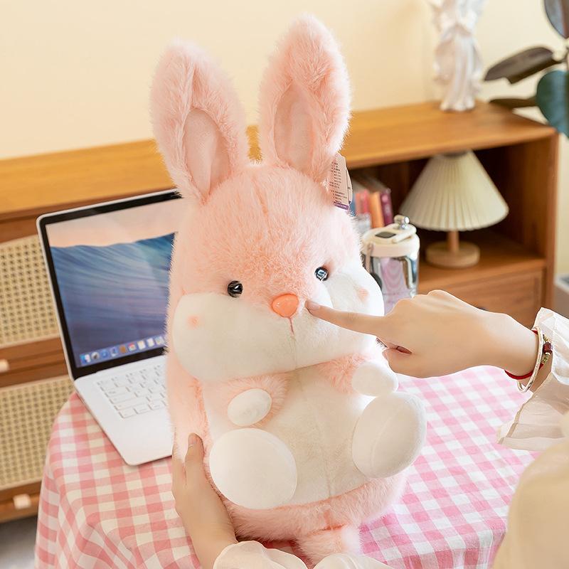Cute Pet Fat Xixi Plush Toy Wedding Throw Powder Rabbit Doll Groundhog Home Decoration Fox Pillow