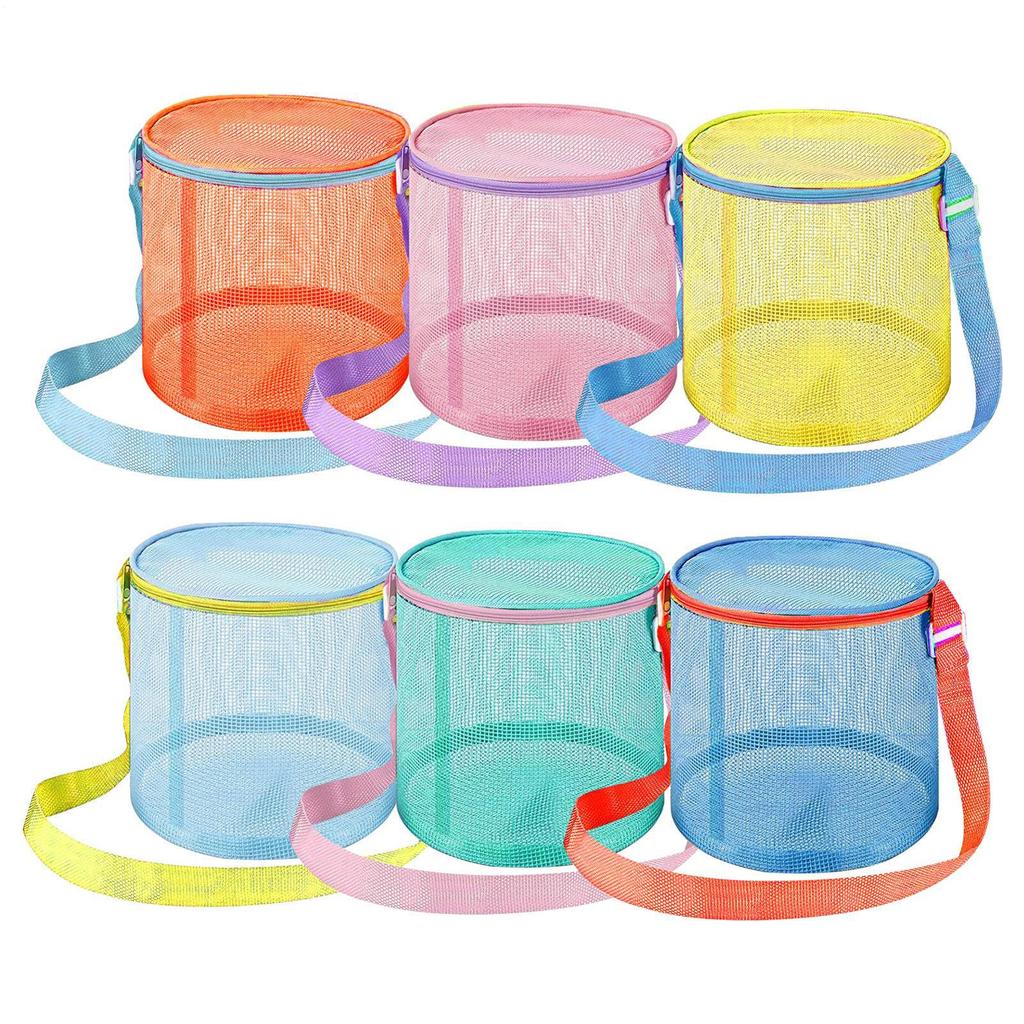 Beach Toy Mesh Bag, Beach Tote, Storage Pouch, Shoulder Bag, Kids' Beach Bag, Vacation Mesh Tote