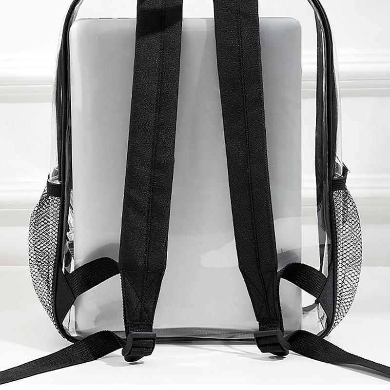 Rucsac Transparent Mic Simplu Geantă cu Fermoar Vară Potrivit cu Orice Genți de Mână Transparente din PVC Genți Portofele Geantă pentru Telefon