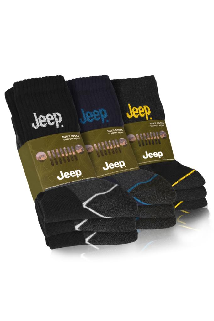 JEEP Men's Work Socks Cotton 9 Pairs