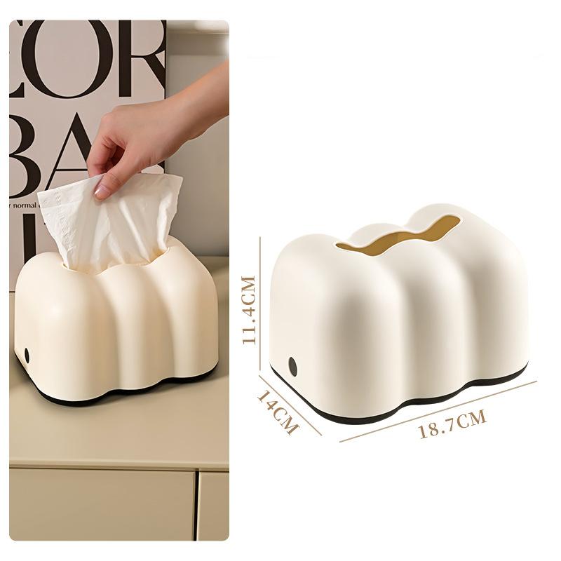 Cloud Creative Lifting Tissue Box Tissue Dispenser Organizer Cute Box Paper Towel Holder Ornament Elegant Design Multi-function