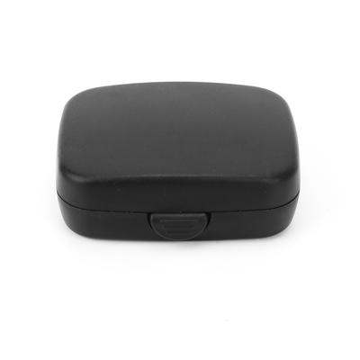 Portable Hearing Aid Hard Case Waterproof Hearing Aid Protective Storage Box Black for Outdoor
