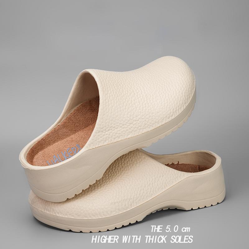 Men Sandal Shoes Garden Clogs Waterproof Slip-Resistant Oil-Resistant Chef Shoes Plush Comfort Slide Shoes Women Workers Outside Fishing Shoes
