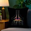AAtariS Game Logo Pillow Case Plush Fabric Soft Double Sided Print Sofa Cushion Cover Throw Pillow Covers