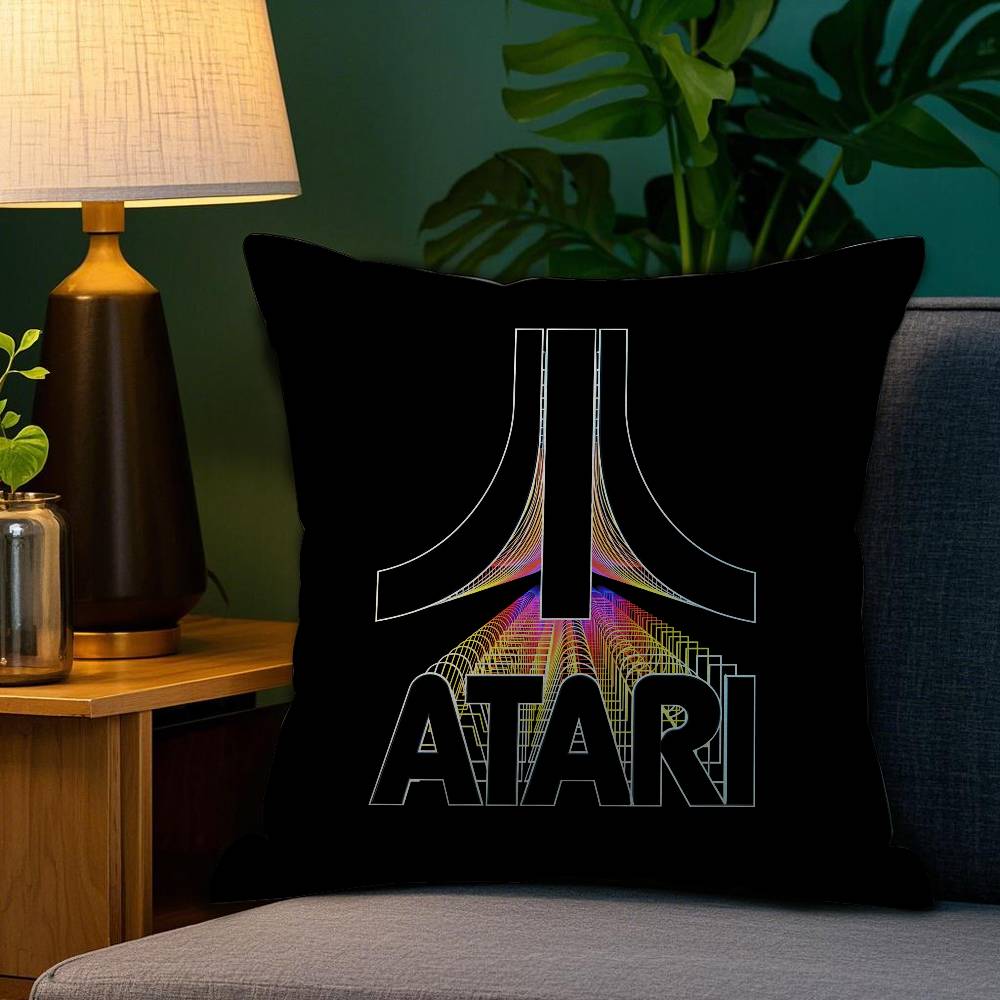 

AAtariS Game Logo Pillow Case Plush Fabric Soft Double Sided Print Sofa Cushion Cover Throw Pillow Covers 30x30cm