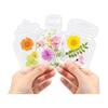 DIY Kit Pressed Flower Bookmark Transparent Gift Present Stylish Handmade (Set of 100, 9.5 X 12.5 Size)