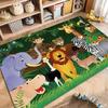 Multiple sizes Cartoon Zoo Theme Pattern Carpets for Bedroom Living Room Mat Creative Door Mat Dressing Room Rugs Luxury Gifts