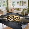 Valencia FC Design Crystal Velvet Rug Soft Decorative Mat for Bedroom Entrance